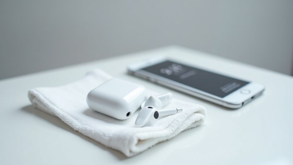 testowanie airpods po wysuszeniu