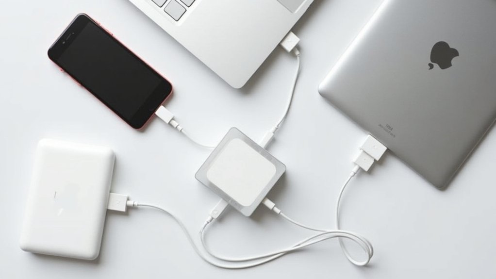 organizacja kabli na biurku