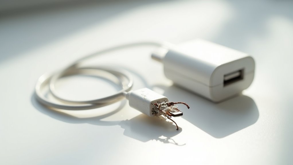 sprawdź ładowarkę i adapter