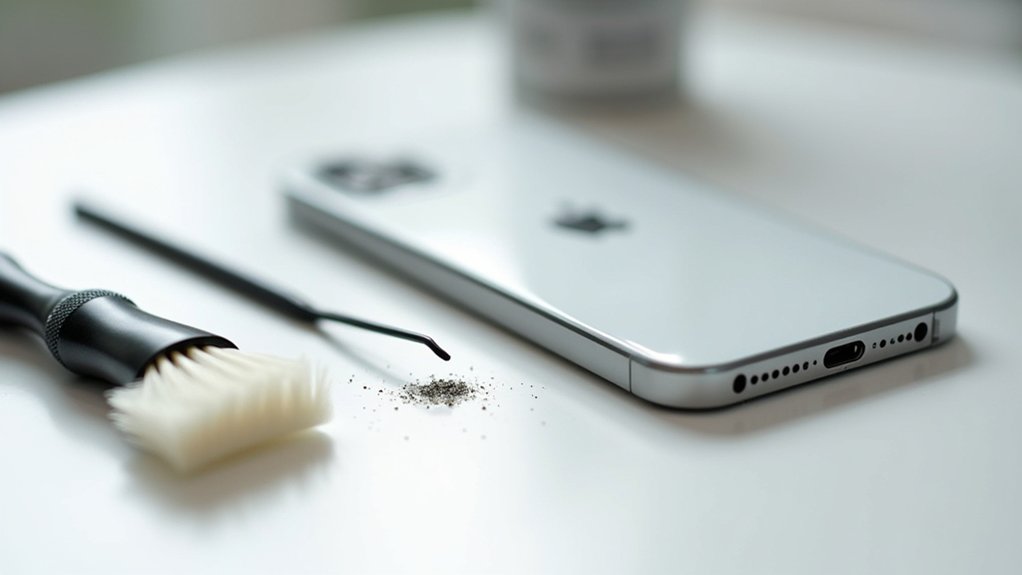 czyszczenie portu ładowania iPhone'a