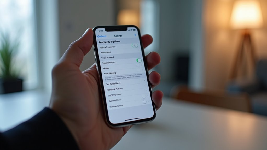 włączanie ustawień true tone