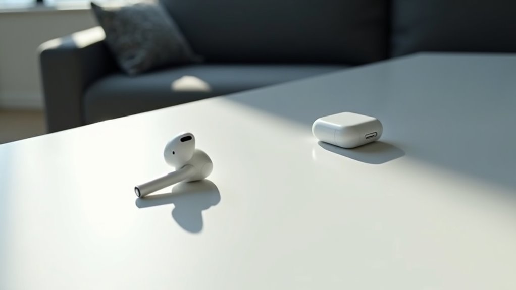 Lokalizacja poszczególnych słuchawek AirPods