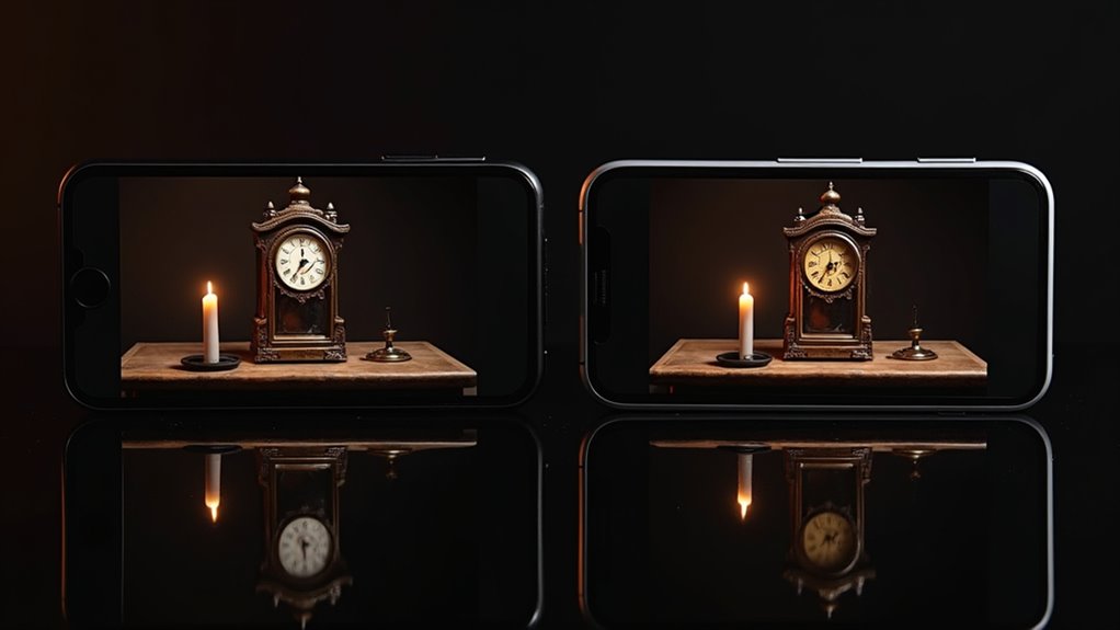 fotografia w niskim świetle porównanie