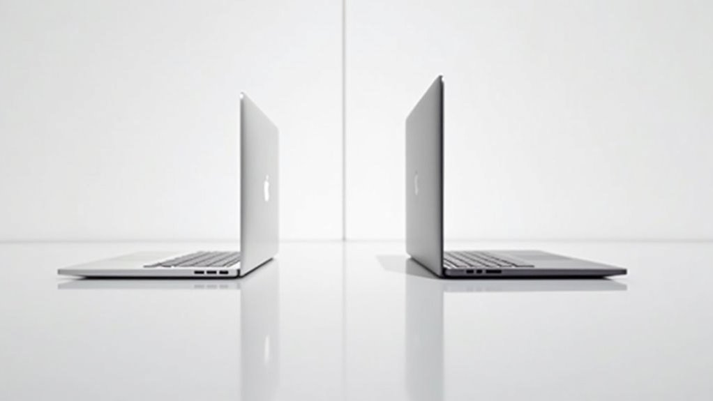porównanie różnic między m1 macbook