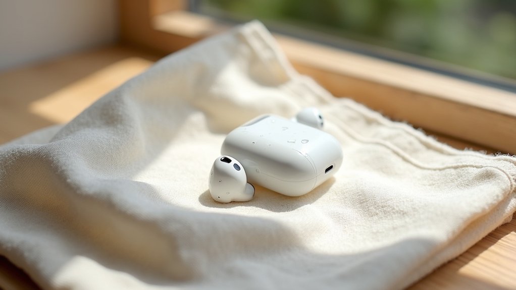 naturalne metody suszenia słuchawek AirPods