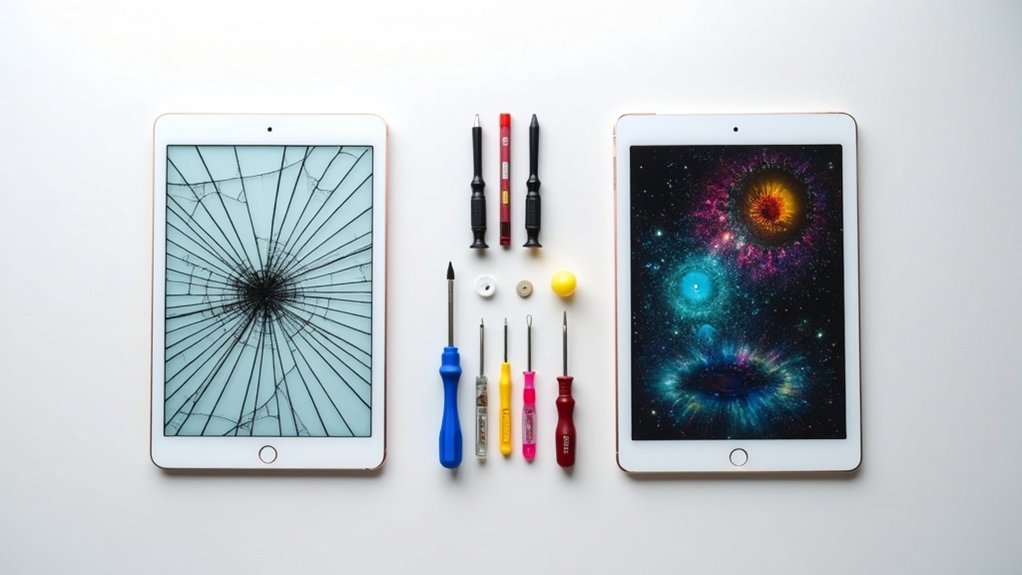 profesjonalny vs samodzielny naprawa ekranu iPada