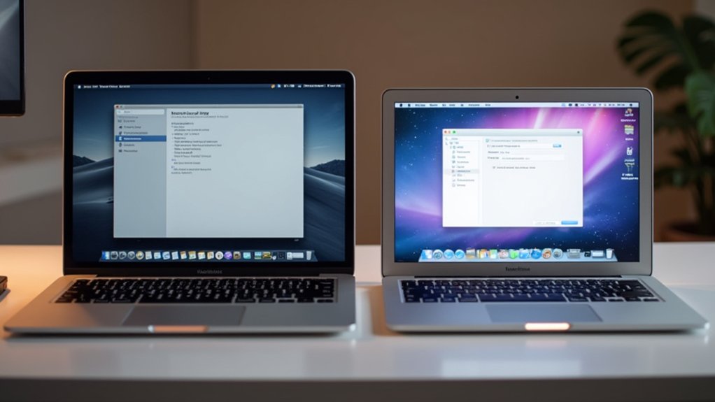 opcje powrotu do systemu porównanie intel apple