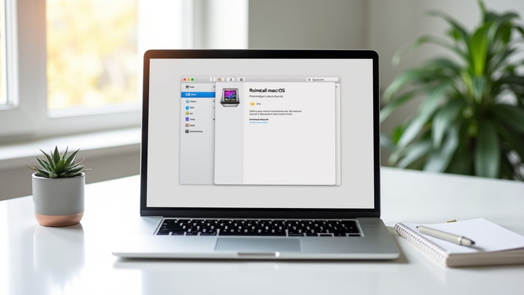 ponowna instalacja macos w trybie recovery