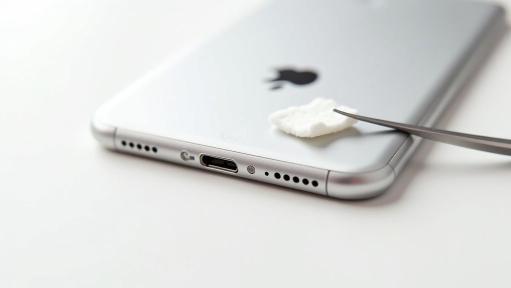 bezpieczne czyszczenie portu ładowania