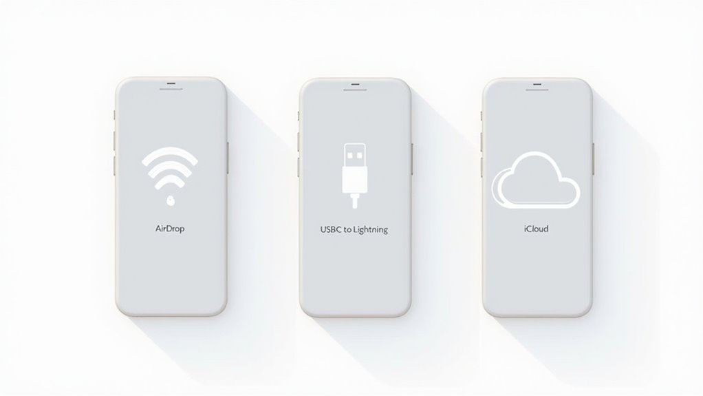 transfer danych między iPhone'ami