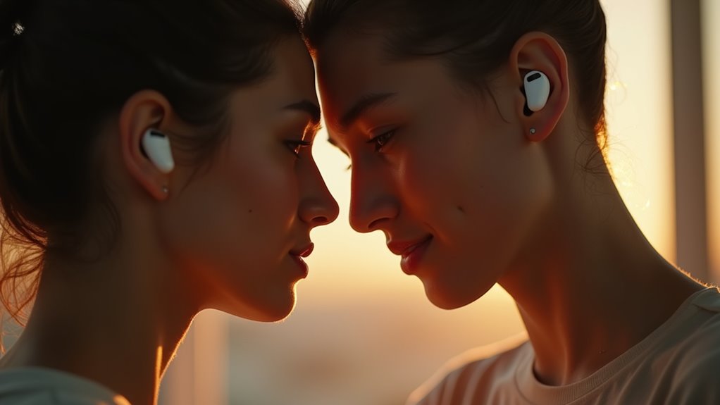 słuchanie razem muzyki z dwiema parami AirPods
