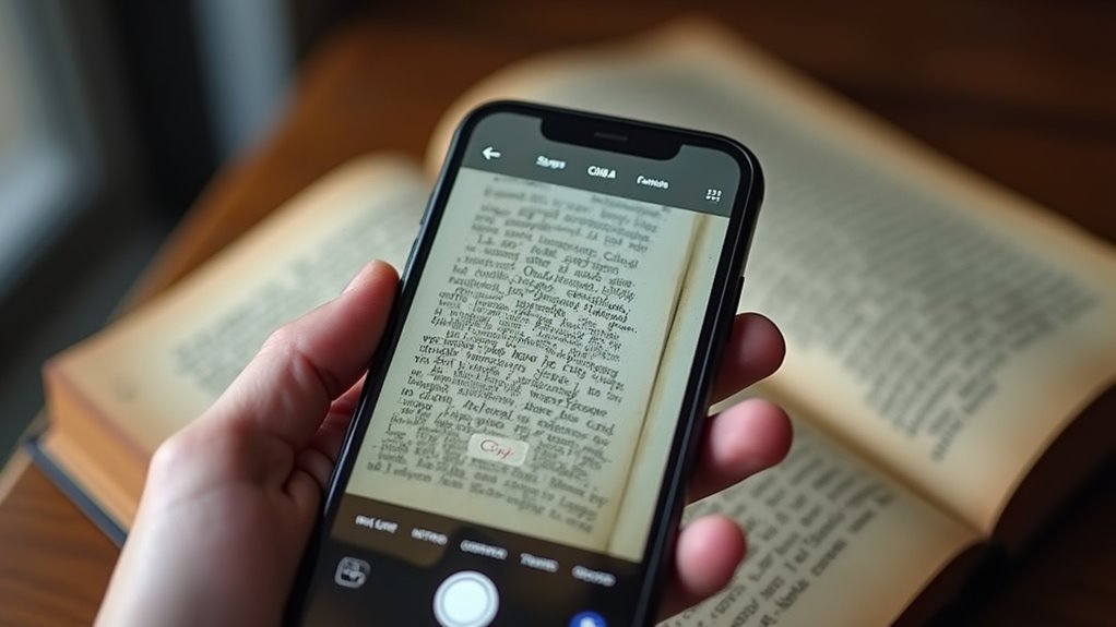 żywe fragmenty tekstu ze zdjęć przechowywanych