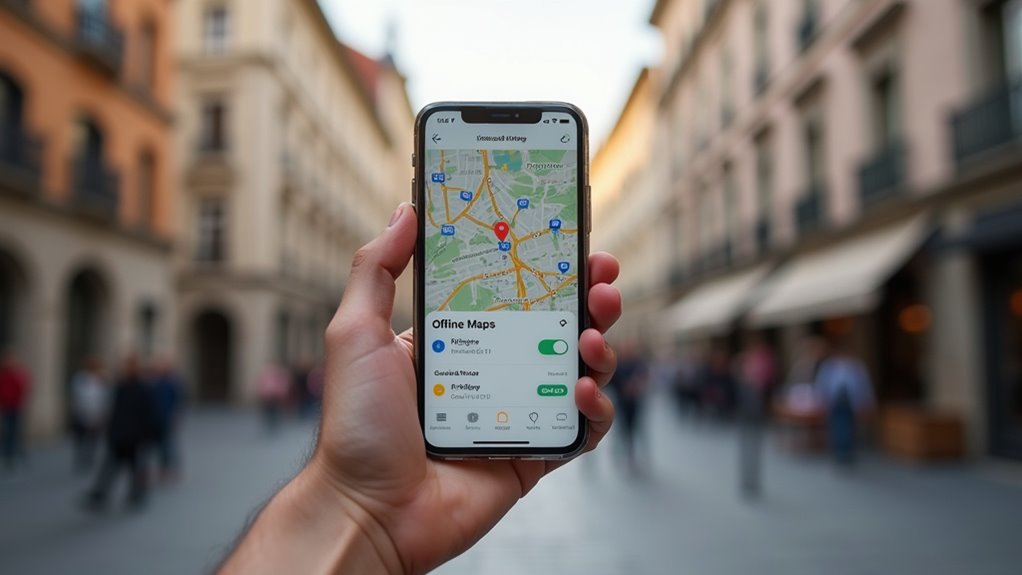 offline maps saving data abroad