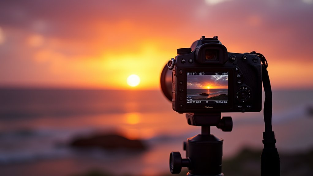 precyzyjna ekspozycja do timelapse'u zachodu słońca