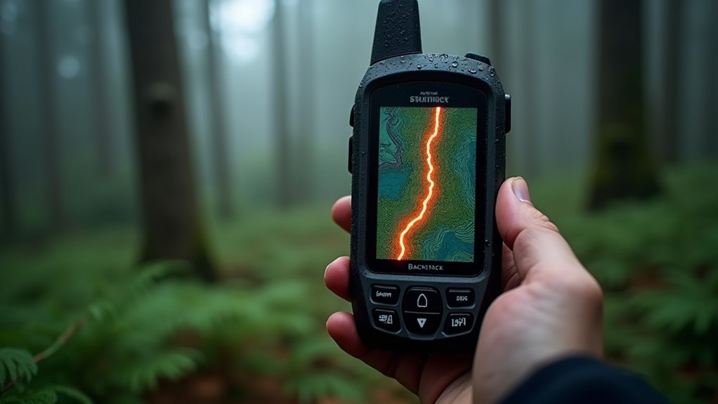 Rejestrowanie w czasie rzeczywistym ścieżki okruszków GPS nawigacji