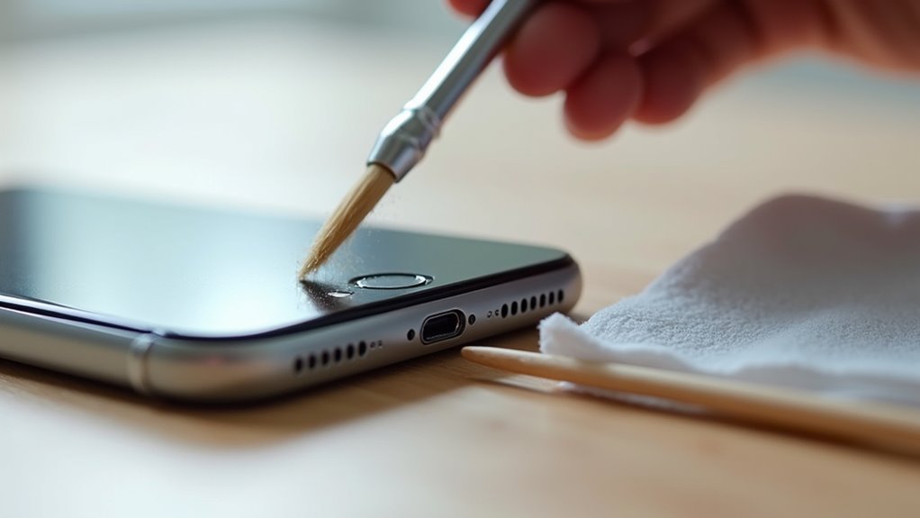 bezpieczne narzędzia do czyszczenia części iPhone'a
