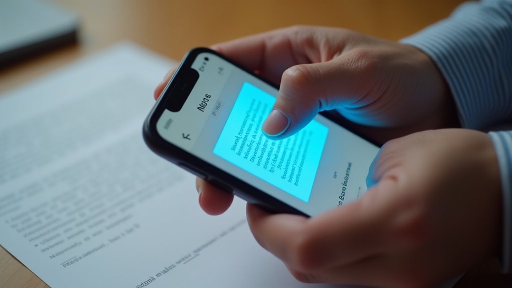 zeskanuj pobliskie teksty bezpośrednio do notatek w iPhone'ie